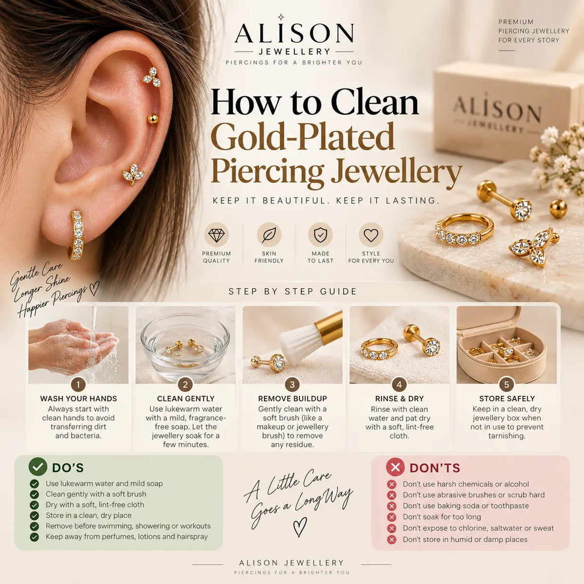 How to Clean Piercing Jewellery Safely: The Complete Guide