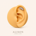 Stainless Steel Leaf Vine Stud Earrings