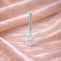 Gold & Silver Colour Flower Shape Upper Helix(BUGADI) Stud - 1 Piece