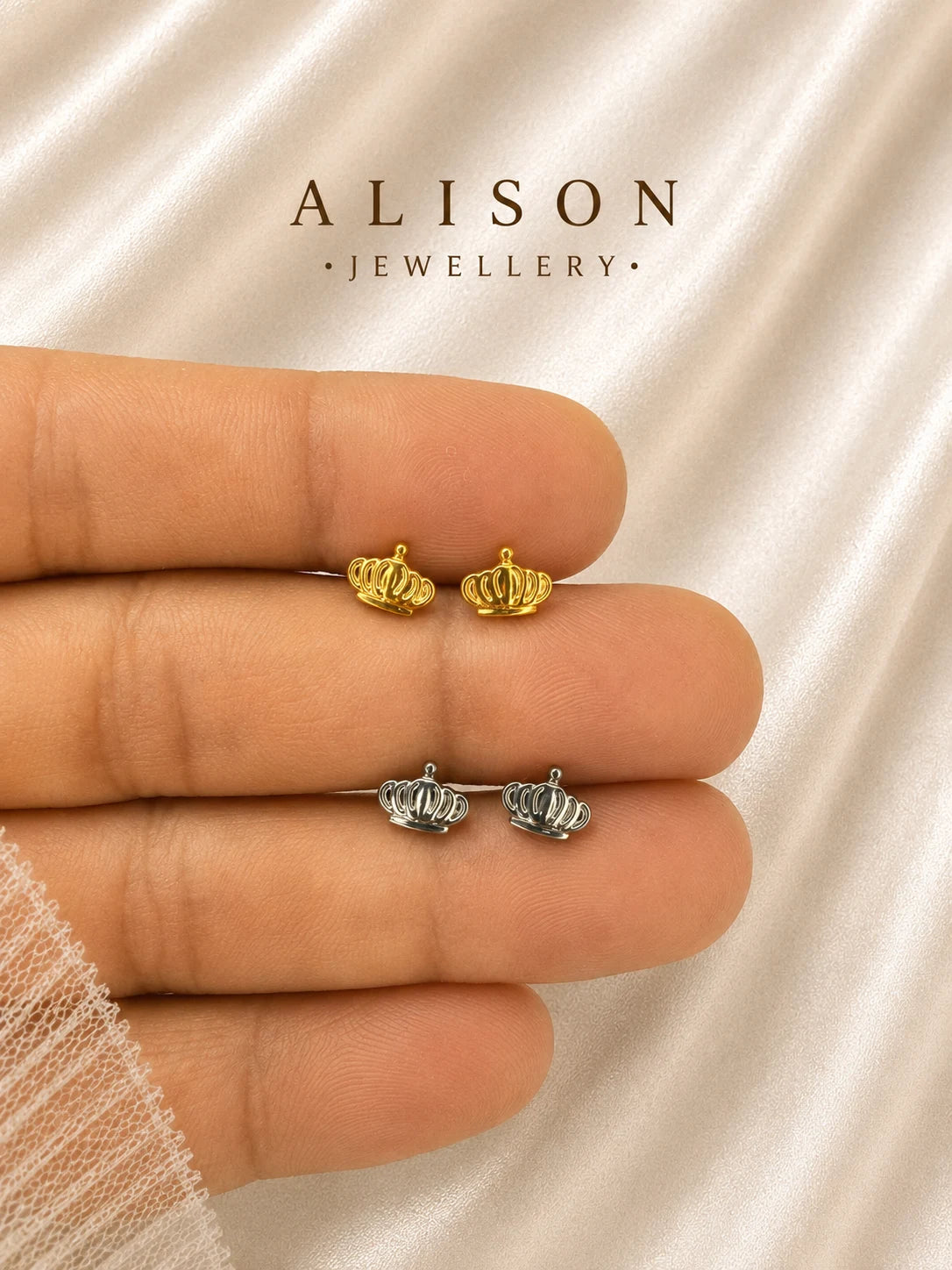 ASTM F136 Titanium Crown Labret Stud - PAIR