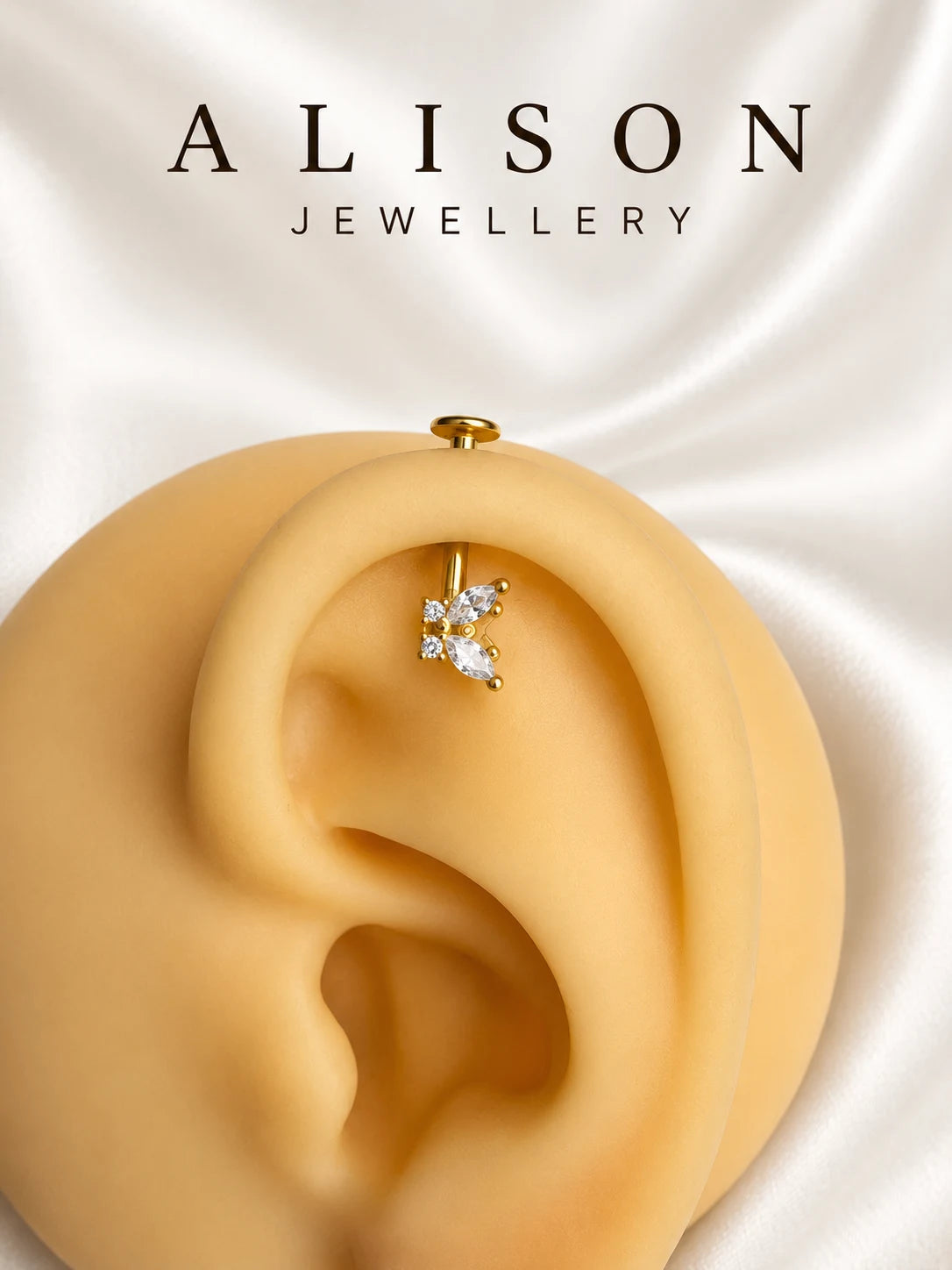 Butterfly Upper Helix ( BUGADI ) studs- 1pc