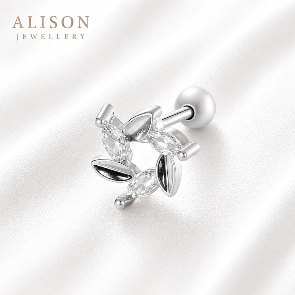 18k Gold Plated Stainless Steel Leaf – PAIR