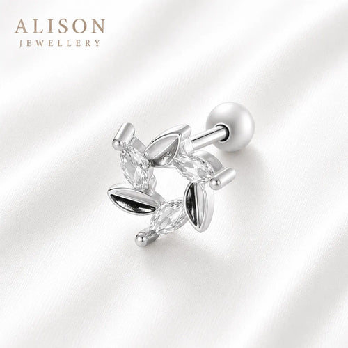 18k Gold Plated Stainless Steel Leaf – PAIR